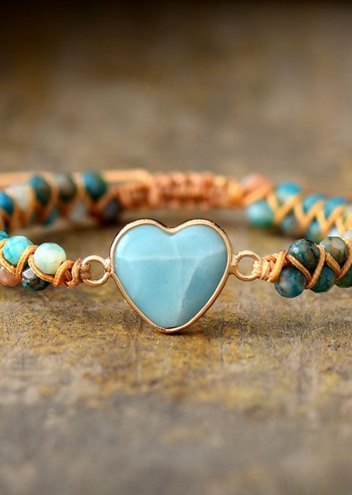 Boho Bracelet - Blue Heart