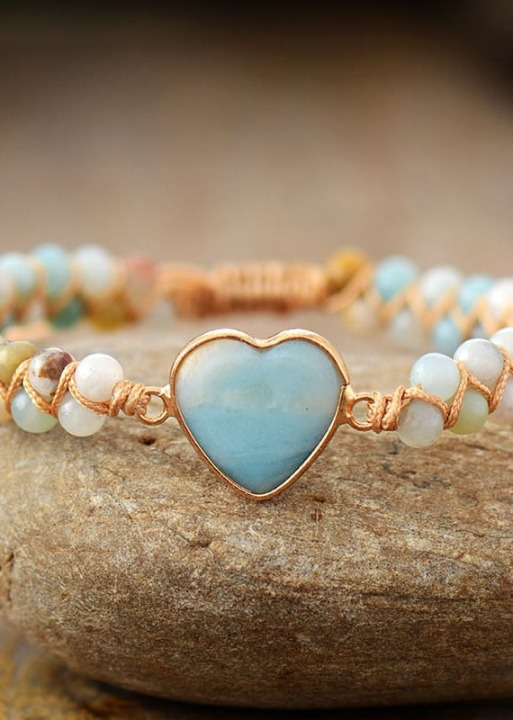 Boho Bracelet - Blue Heart