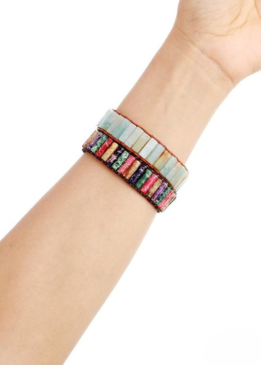 Boho Bracelets - Blue Amazonite