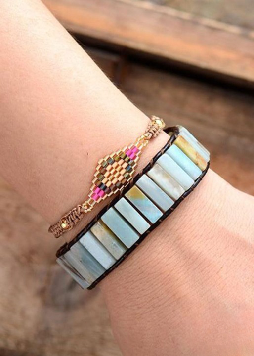 Boho Bracelets - Blue Amazonite