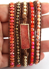 Womens Stackable Beaded Bracelets