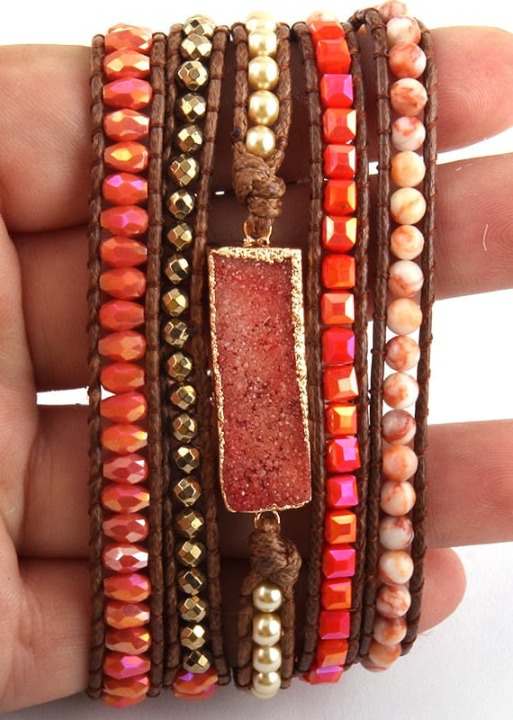 Womens Stackable Beaded Bracelets