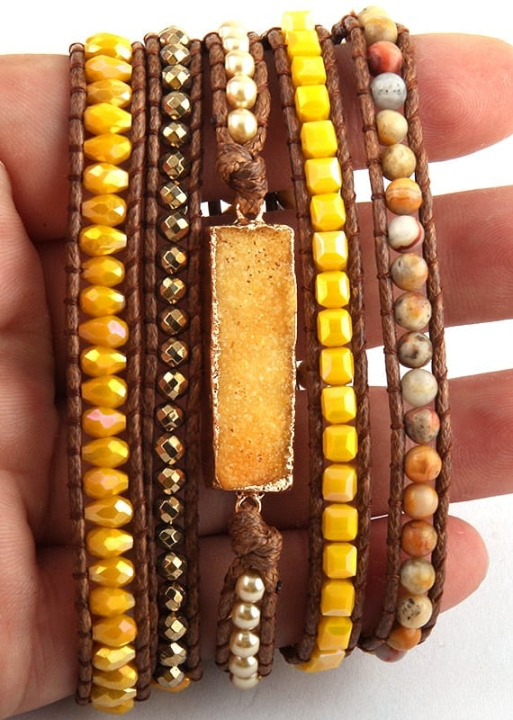 Womens Stackable Beaded Bracelets