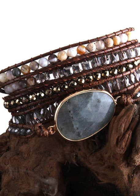 Natural Stone Boho Bracelet