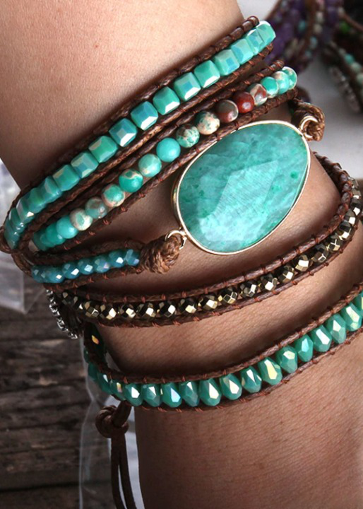 Natural Stone Boho Bracelet