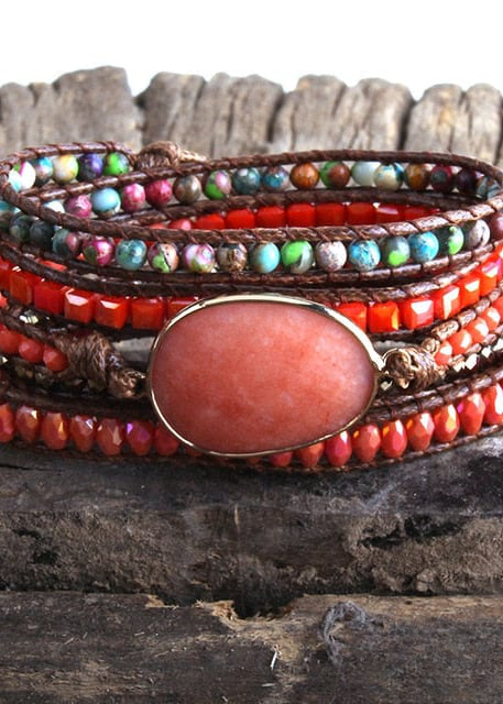 Natural Stone Boho Bracelet