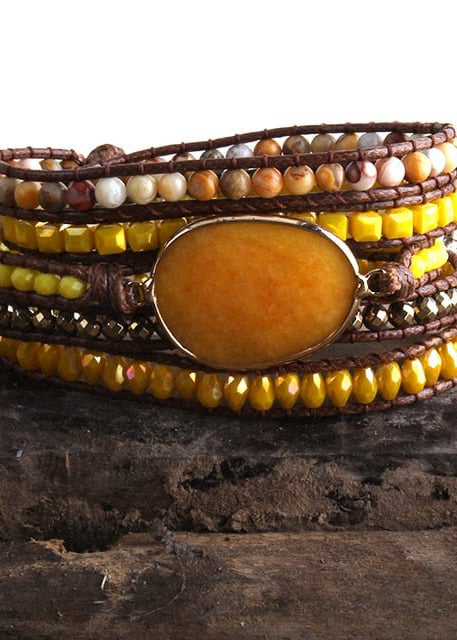 Natural Stone Boho Bracelet