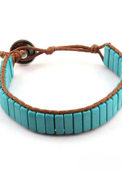 Leather Wrap Boho Style Bracelet