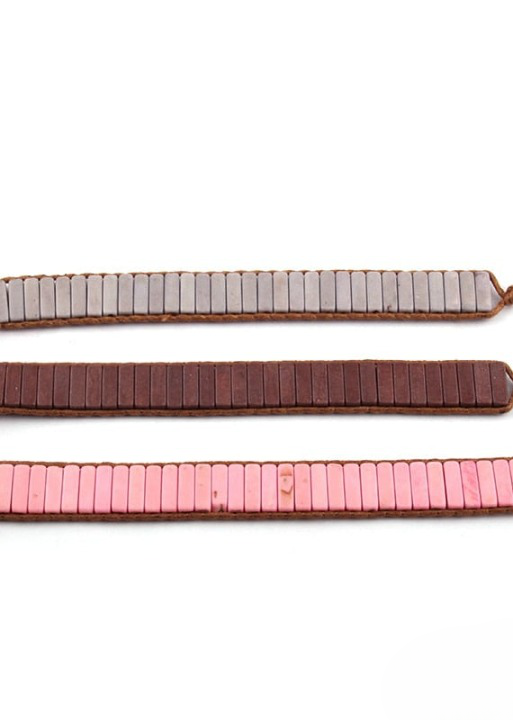 Leather Wrap Boho Style Bracelet