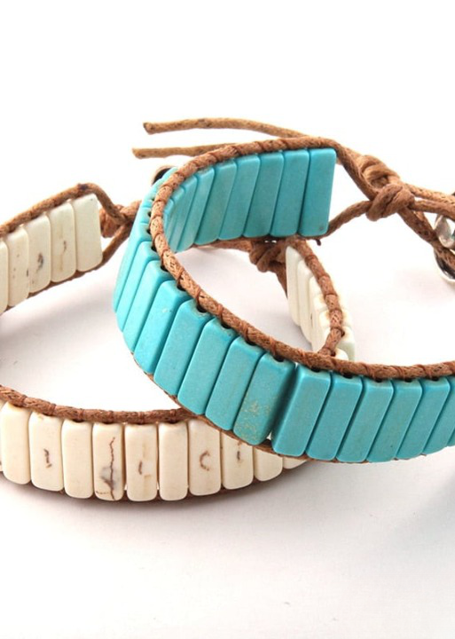 Leather Wrap Boho Style Bracelet