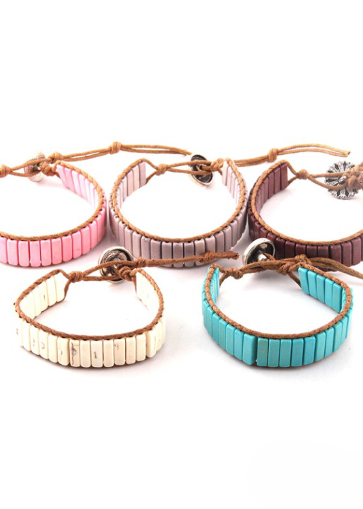 Leather Wrap Boho Style Bracelet