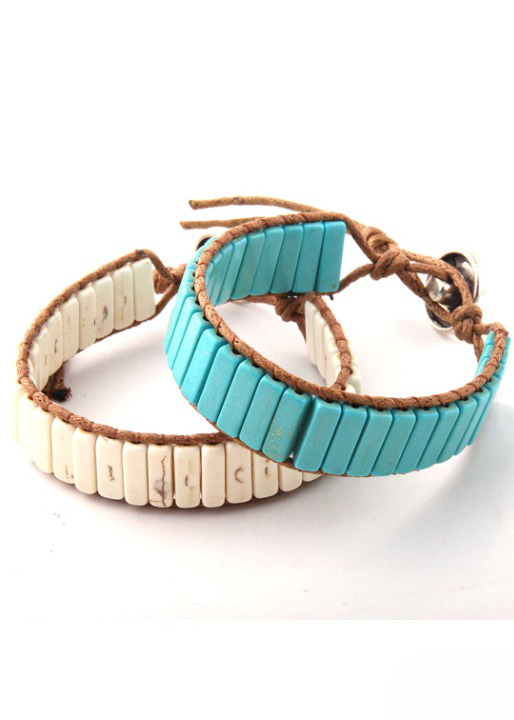 Leather Wrap Boho Style Bracelet