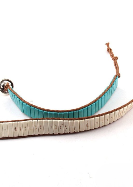 Leather Wrap Boho Style Bracelet