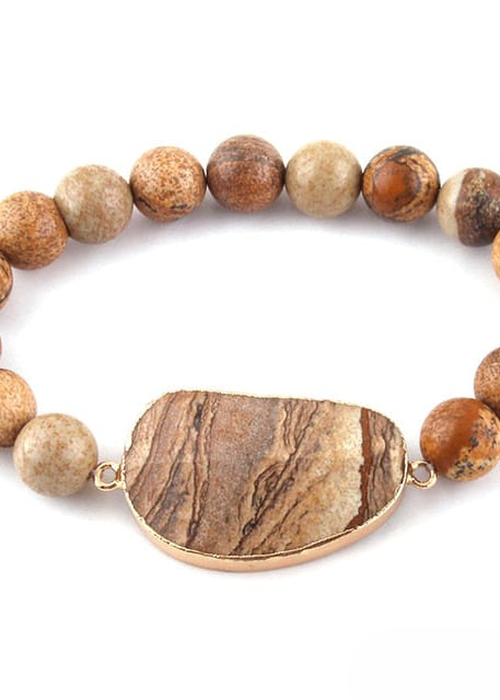 Boho Bracelet - Amazonite Natural Stone