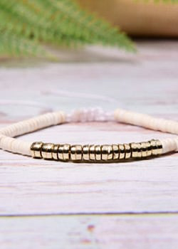 Boho Bracelet - Colorful Shell Gold