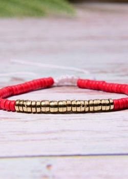 Boho Bracelet - Colorful Shell Gold