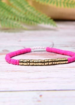 Boho Bracelet - Colorful Shell Gold