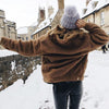 Boho Brown Faux Fur Jacket