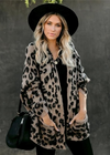 Boho cardigan leopard print vintage