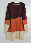 Boho Long Cardigan three tone