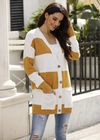 Boho Mid-length Cardigan Buttoned in two colors