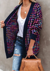 Boho Cardigan Mid-length Colorful Pattern