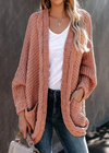 Boho Cardigan Baldy Pink with relief