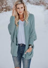 Boho Cardigan baldy closed cuff solid color