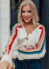 Boho Crop Cardigan Buttoned Long Sleeve