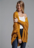 Boho Cardigan Bald Mustard color with slim cuffs