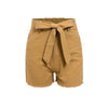 Boho Chic High-Waisted Camel Short