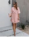 Boho Chic Powder Pink Dress