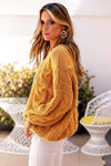 Boho Chic Yellow Knit Pullover