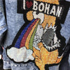 Boho Denim Jacket Teddy Bears