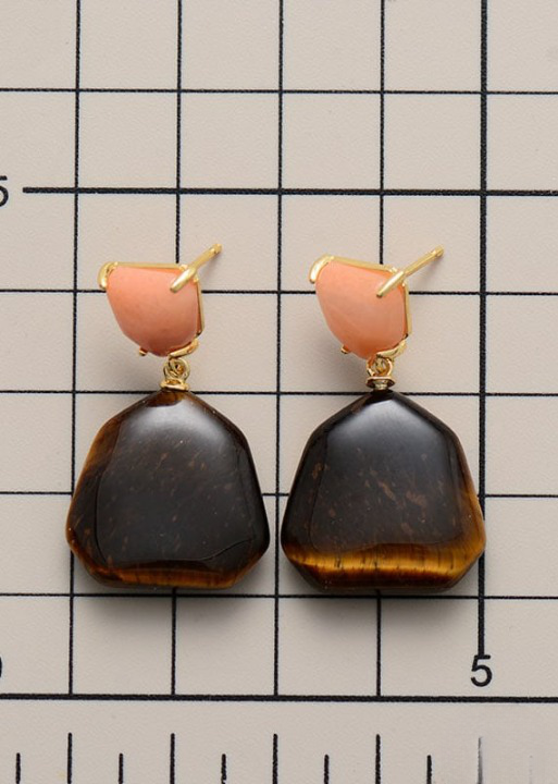 Boho Earrings - Natural Stone