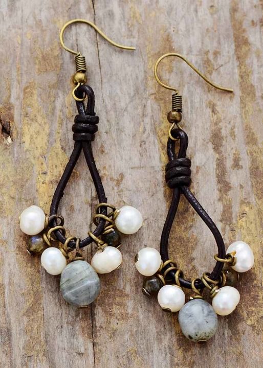 Boho Dangle Beaded Earrings