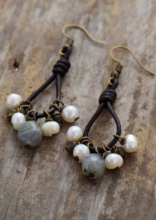 Boho Dangle Beaded Earrings