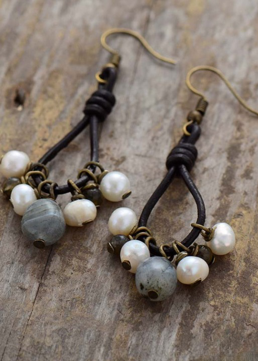 Boho Dangle Beaded Earrings