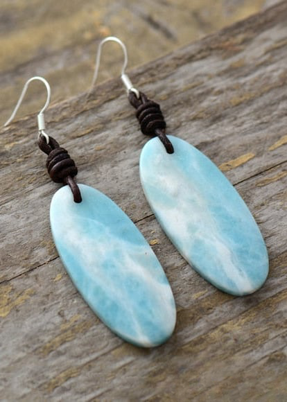 Boho Earrings - Blue Stone
