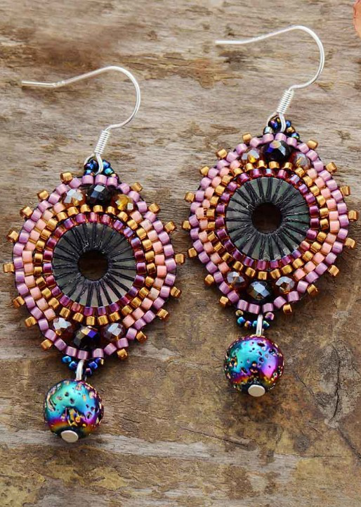 Colorful Boho Dangle Earrings