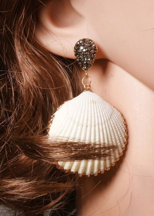 Dangle on sale shell earrings