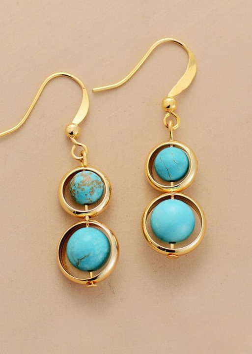Gold Boho Dangle Earrings