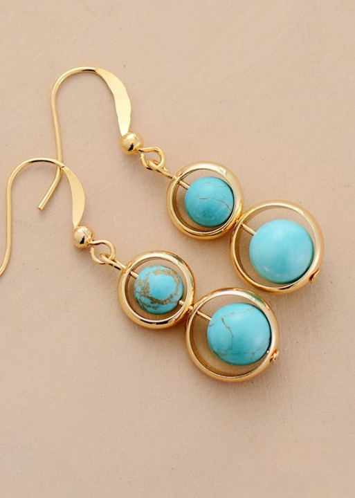 Gold Boho Dangle Earrings
