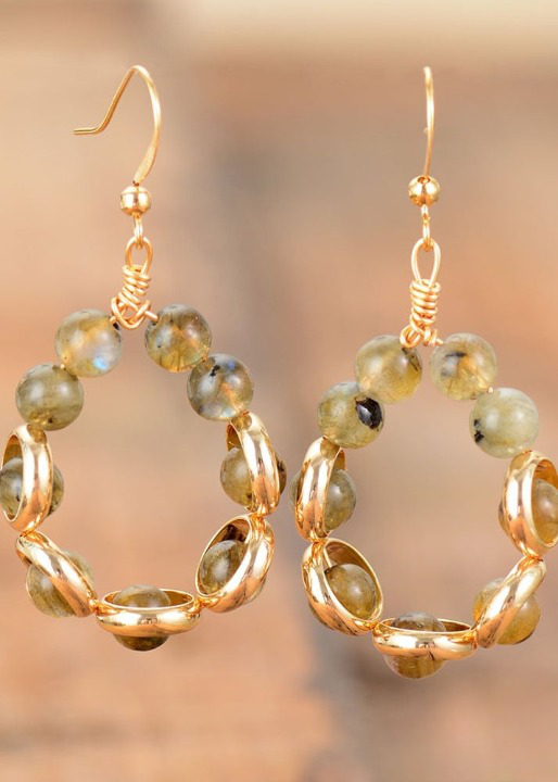 Boho Gold Dangle Earrings