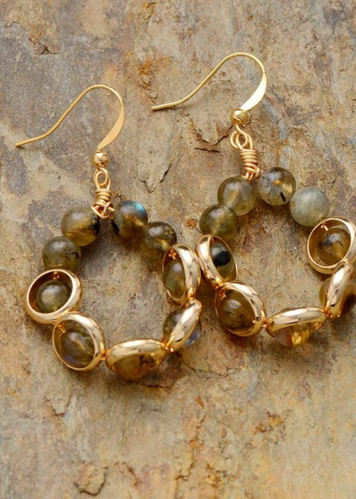 Boho Gold Dangle Earrings