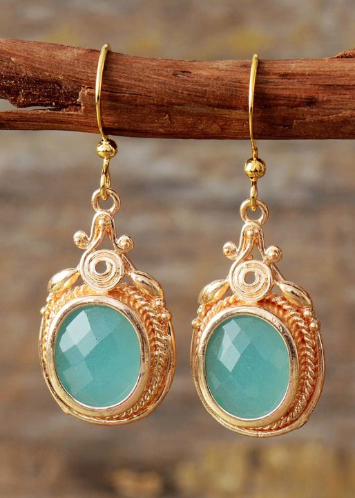 Boho Gold Earrings Wedding