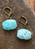 Boho Dangle Earrings Blue Amazonite