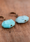 Boho Dangle Earrings Blue Amazonite