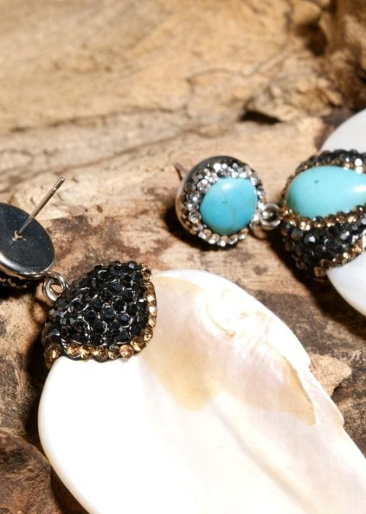 Boho Leaf Drop Earrings