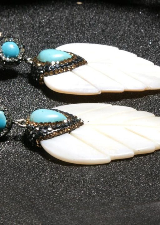 Boho Leaf Drop Earrings